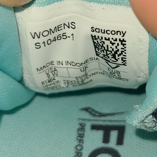 Saucony Guide ISO 2 S10465-1 Damen-Laufschuhe aquablau schieferfarben Schnürschuhe Größe 9W - Bild 4 von 5