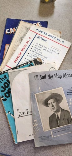 LARGE MUSIC LOT EARLY 1920s 30s 40s vintage MUSIC SHEETS, BOOKS ASSORT. - Picture 2 of 4