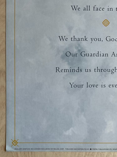 Guardian Angels Vintage Art Slim Print 12 x 36 - Picture 4 of 6
