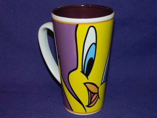 Tweety Bird Mug 18 oz 6" Tall Looney Tunes Warner Bros. 1998 Gibson - Picture 1 of 4