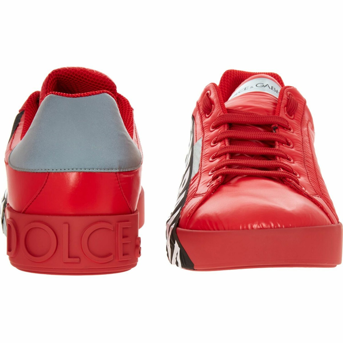Dolce and gabbana red hot sale trainers