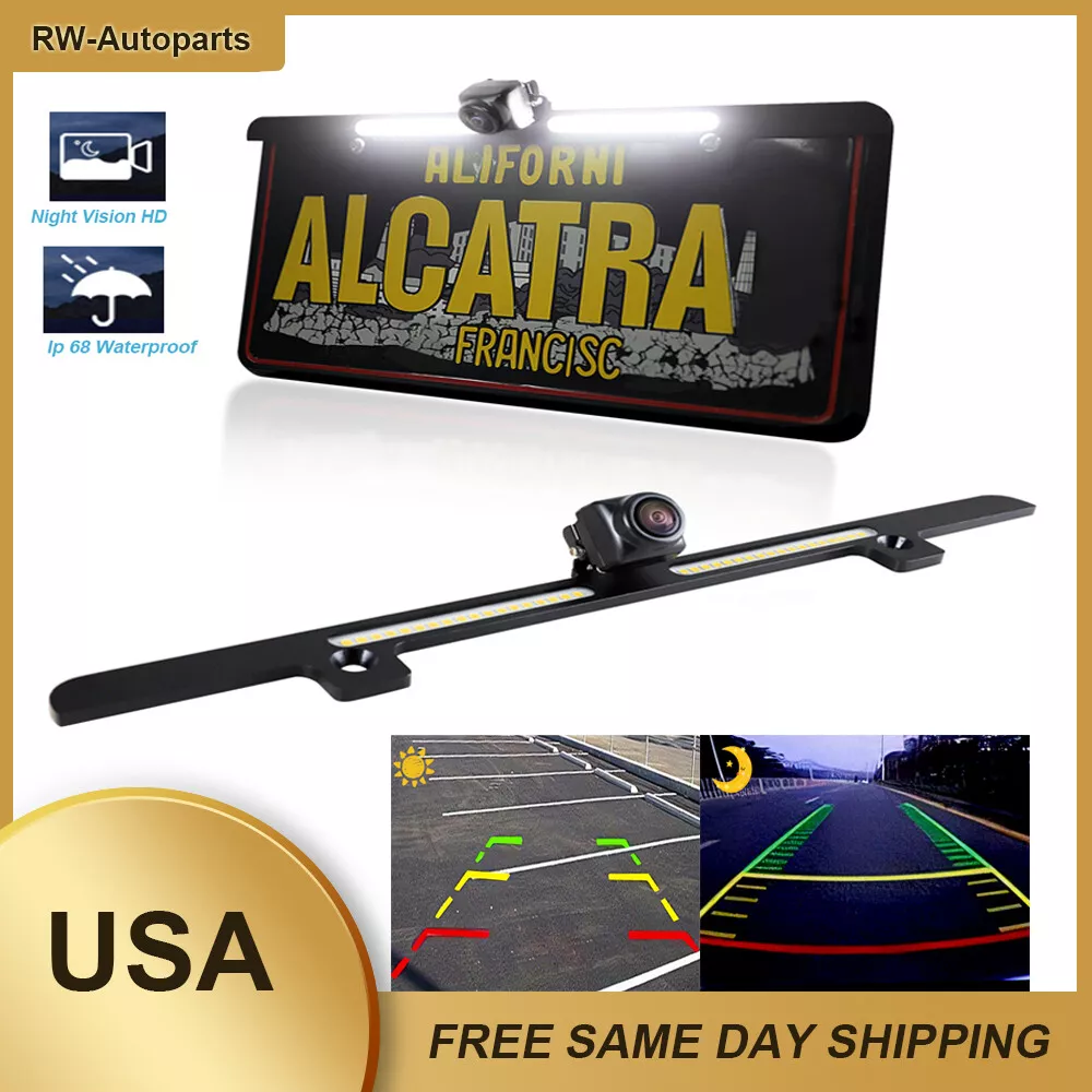 LED License Plate Light Bar & Rear View Backup Camera For Chevy Express 1500