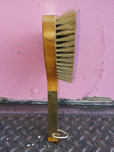 Vintage Brush Made By Swank In West Germany Genuine Walnut Rare w/ Metal Handle - Picture 3 of 8