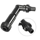 10-12mm Motorcycle Spark Cap Resistor Cover Black 102o # XD05F-R .