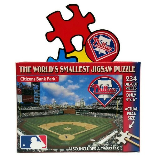 World's Smallest Jigsaw Puzzle MLB Philadelphia Phillies Baseball by TDC 234 Pcs - Picture 4 of 8