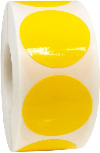 Bopp Circle Dot Stickers | 1" Inch Round - 500 Pack | Pick One Color - Picture 6 of 27