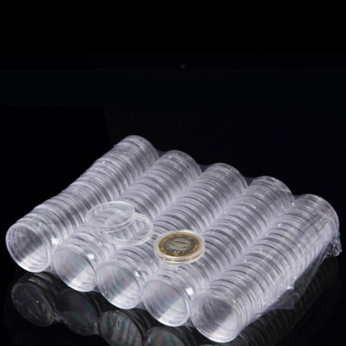 Coin Capsules ALL SIZE from 18mm to 40mm Capsule - Amount 15 30 50 80 or 100 - Picture 3 of 16