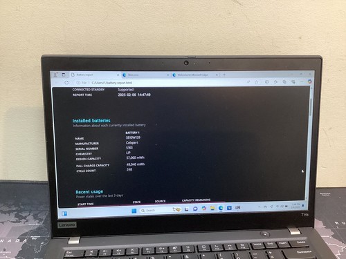 Lenovo ThinkPad T14s Gen 1 AMD Ryzen 5 Pro-4650u 2.10 GHz 8 GB RAM 256 GB SSD - Picture 6 of 10