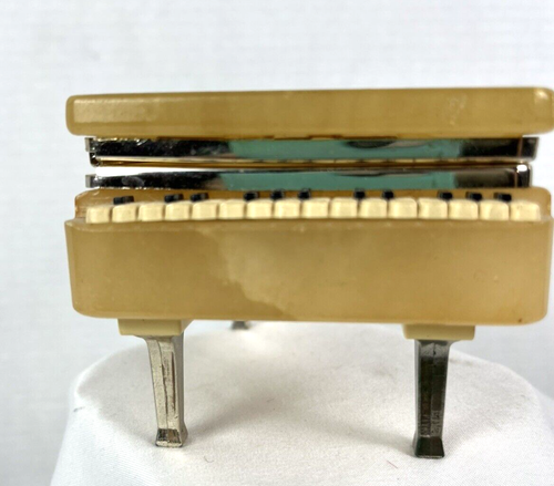 Alabaster Schmuckkästchen Flügel handgeschnitzt in Italien gold Vintage - Bild 6 von 15