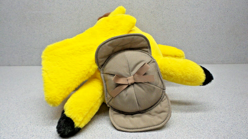 2019 Pokemon DETECTIVE PIKACHU with Hat 9" Movie Stuffed Plush Wicked Cool Toys - Picture 13 of 17