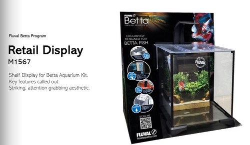FLUVAL BETTA 20L NATURAL AQUARIUM KIT LED HEATER FILTRATION SYSTEM FISH TANK - Picture 2 of 9