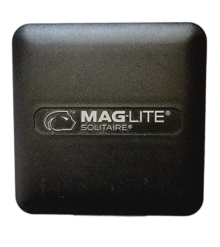 Mag Lite Solitaire Mini Flashlight Keychain Advertising Logo New in Case Keyring - Picture 2 of 6