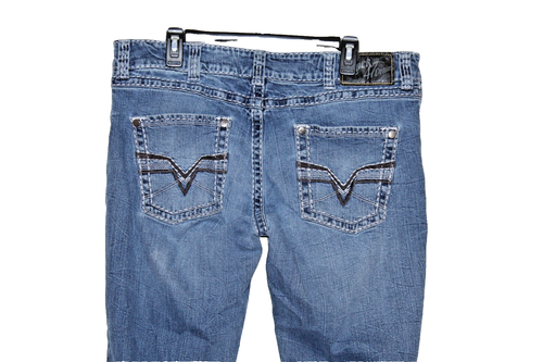 wrangler rock 47 slim boot jeans 39x31 measured - Picture 4 of 4