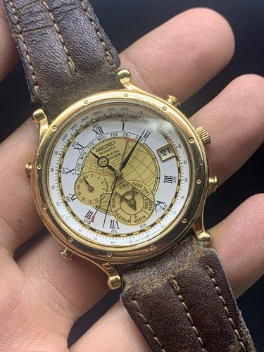 Seiko 6m13 0010 Discovery Perpetual Calendar Serviced Working Original  condition | eBay