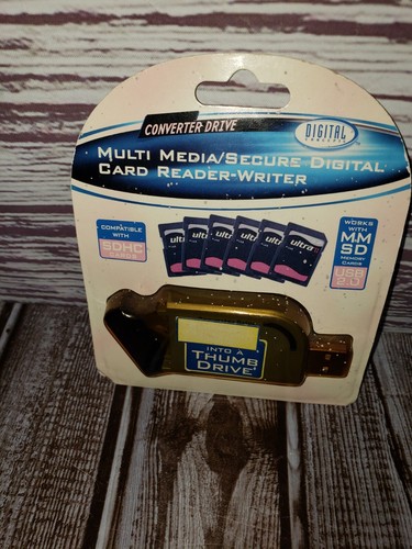 Flash Memory Card Reader and Writer USB 2.0 SD MMC Digital Concepts - Picture 2 of 4