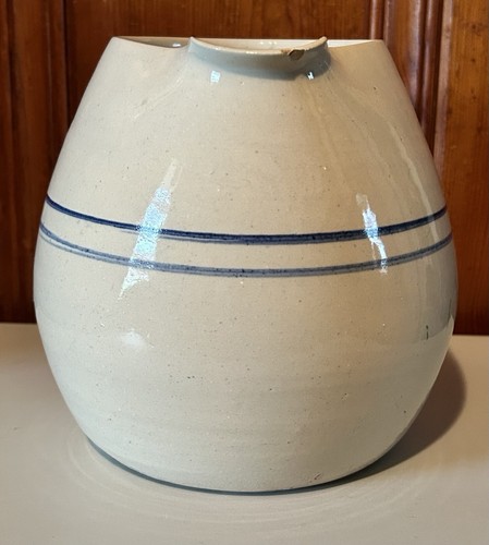 Vintage Hand Turned Marshall Pottery Pitcher Signed Sr Potter Landrence Houston - Picture 2 of 10