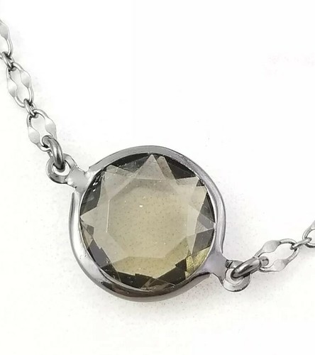"Collar Lia Sophia ""Jody"" Tono Hematita con Cristales Cortados 40-43" - Imagen 4 de 5