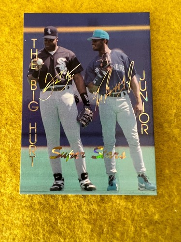 KEN GRIFFEY JR, FRANK THOMAS 1994 SPORTS STARS USA , SUPER STARS PB61 1 OF 1000