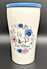 Cat Mom Ceramic Travel Mug with Ceramic Lid Opalhouse Stoneware  5.75" T  Gift