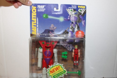 1995 Tyco Battletech Toad W/ Nicolai Malthus New Colors Assault Force - Picture 2 of 9