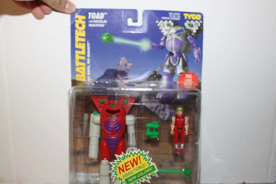 1995 Tyco Battletech Toad W/ Nicolai Malthus New Colors Assault Force - Image 2 of 4