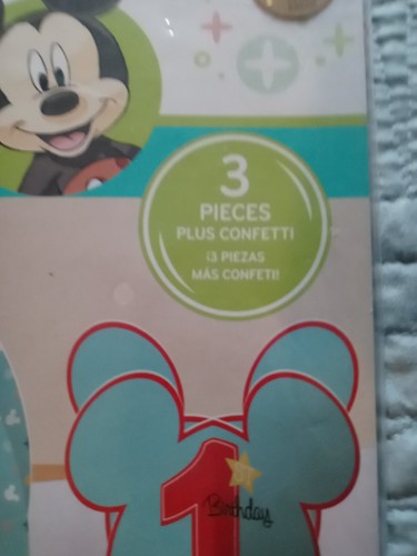 Disney Baby Birthday Boy Mickey Mouse Table Decorating Kit 23 Pcs LOOK WHO'S 1 - Picture 7 of 11