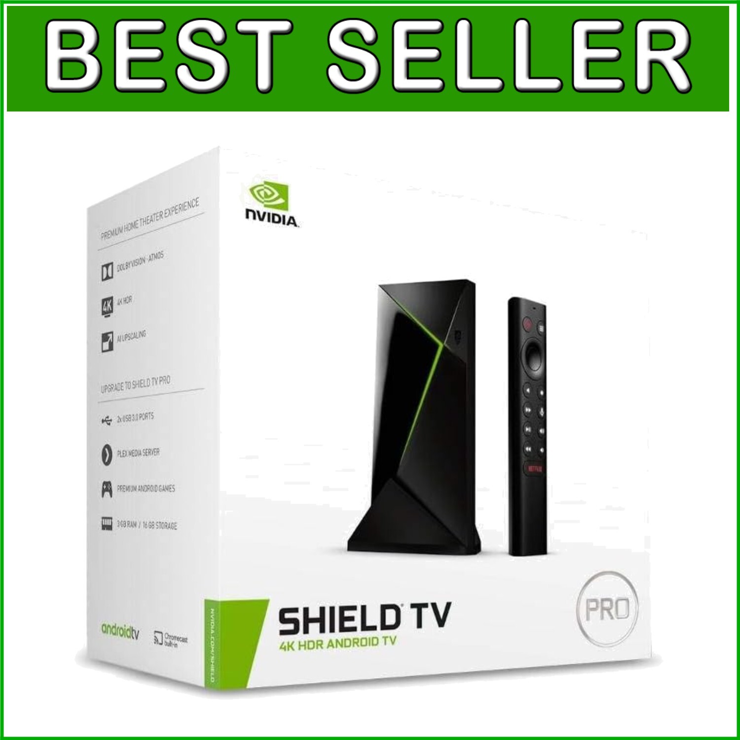 NVIDIA SHIELD TV Pro 4K HDR ストリーミングプレーヤー Amazon.com: NVIDIA SHIELD Android TV Pro Streaming Media