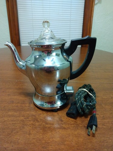 Caffettiera elettrica universale vintage 4484 4 tazze Landers Frary & Clark - Foto 2 di 15