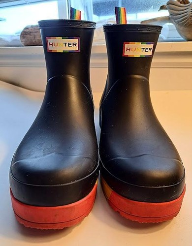 Hunter Original RAINBOW Juego Corto Para Mujer Impermeable Botas de Lluvia Mate Talla 10 - Imagen 2 de 12