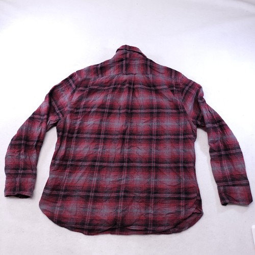 Jachs Tartan Flannel Long Sleeve Button Up Shirt Mens Size XL Red Black - Picture 10 of 10