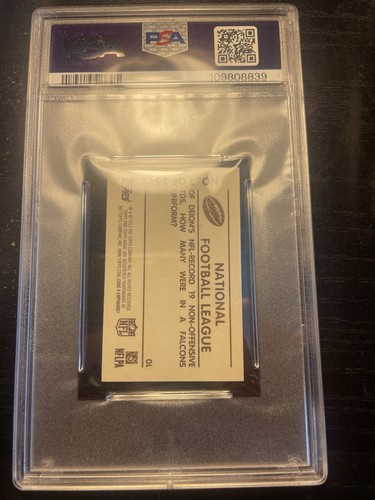 Deion Sanders 2013 Topps Magic 1948 Magic #1 Mini PSA 10 Gem Min - Picture 2 of 2