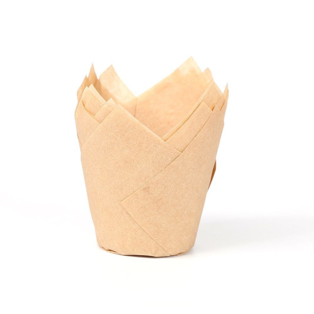 50 un. Tazas de papel para hornear formas muffins caja bandeja fiesta molde accesorio de decoración
