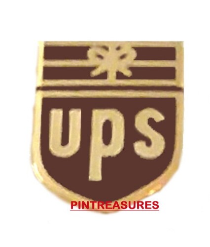 UPS Pin United Parcel Service Pin Micro Mini Logo Historic Vintage Big Brown Pin - Picture 1 of 3