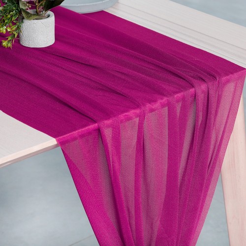 2/5/10/12/15/20 Chiffon Table Runners 10Ft Long (70x300cm) Wedding Party Décor - Picture 48 of 86
