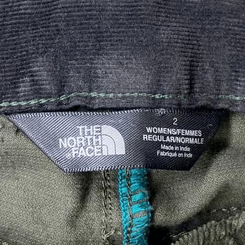 The North Face Olivgrüne Feincord Slim Skinny Hose Damen Gr. 2 - Bild 2 von 11