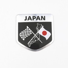Japan Car Cresent Badge Emblem 50mm x 50mm Racing JDM