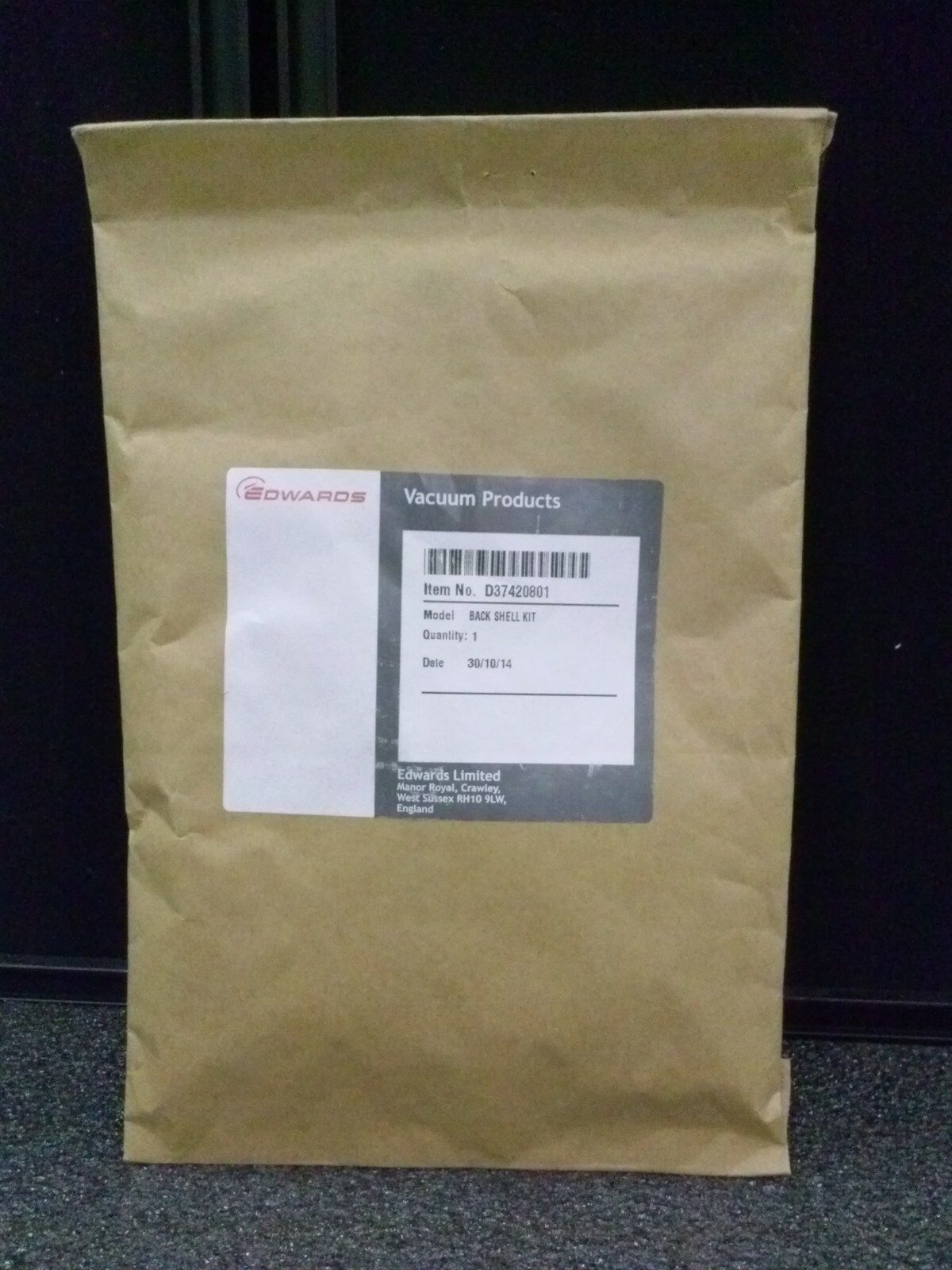 EDWARDS Vacuum Products D37420801 Back Shell Kit
