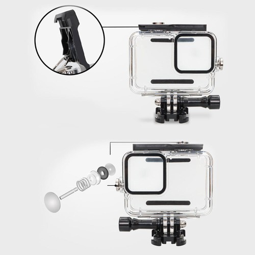 Black Camera Accessories Diving Waterproof Housing Case For GoPro Hero 9 10 11 - Picture 7 of 13