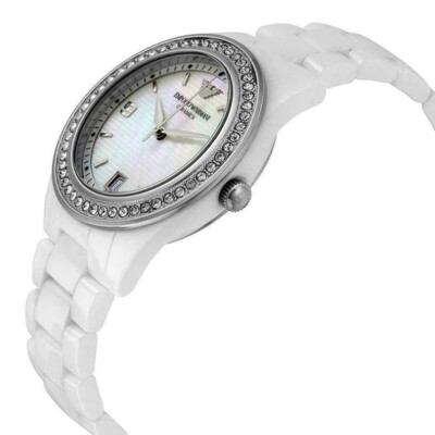 Emporio Armani Ladies Ceramic AR1426 Emporio Armani Ceramica White Women main image 3
