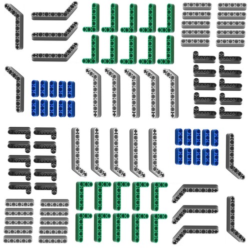 😀 LEGO Technic LIFTARM pack of 100 assorted 3x5 2x4 5L 3L mindstorm nxt beam 😀 - Picture 1 of 7