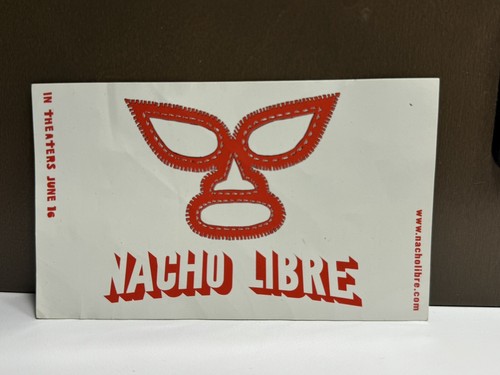 Vintage Original Nacho Libre Jack Black Wrestling Film Aufkleber - EXTREM SELTEN! - Bild 1 von 3