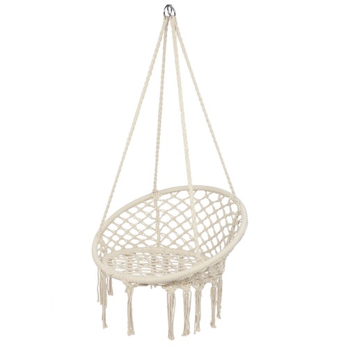 Round Tassel Cotton Sling Beige - Picture 7 of 22