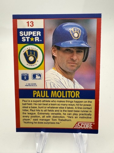1991 Score 100 Superstars BB Card #s 1-100 -You Pick - Picture 50 of 224