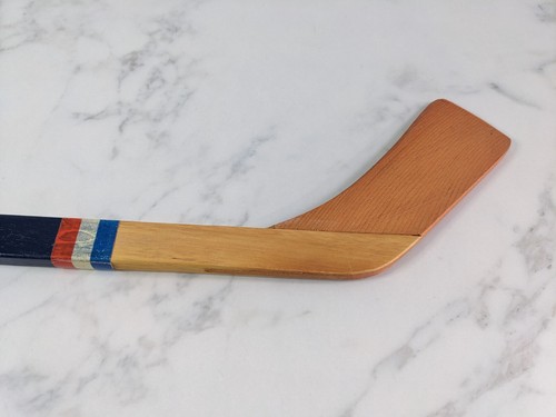 Vintage Edmonton Oilers Mini NHL Ice Hockey Stick 50cm Wood Decorative - Picture 3 of 6