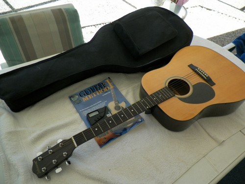 JOHNSON DREADNAUGHT, LEFT HAND-NATURAL ACOUSTIC GUITAR JG-624-N - Picture 1 of 11