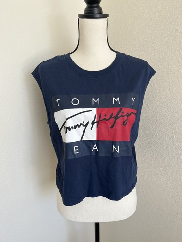 Tommy Hilfiger Tommy Jeans '90s Capsule Collection Women's Muscle Tank Tee Small - Picture 2 of 10