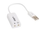 Adaptateur casque de carte son externe USB pour PC Mac OS 7,1 audio 3,5 mm