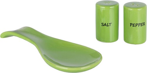 Ceramic Spoon Rest & Salt and Pepper Shakers Set - Picture 7 of 10