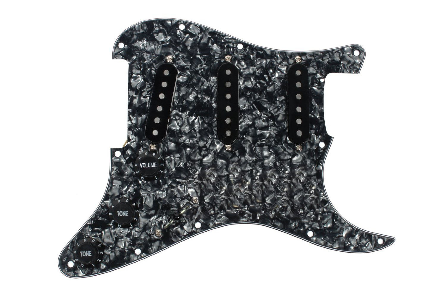 Seymour Duncan SSL-1 Geladen Strat Schlagbrett Schwarz auf Perlmutt oder Jede Seymour Duncan SSL-1 Geladen Strat Schlagbrett Schwarz auf Perlmutt oder Jede