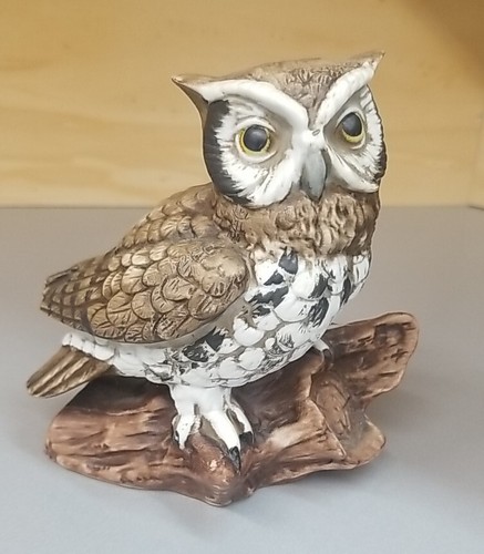 Vintage Homco Keramik Eule Figur Nr. 1114